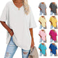 🌷2026 Summer Sale 50% OFF☀️Women's Summer Half Sleeve Casual Loose Fit Cotton Tunic T-shirt