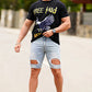 Men's Ripped Short - Blue