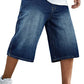 Men's Loose Denim Short - Dark Blue