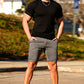 Men's Stretch Chino Short - Dark Grey