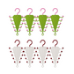 Multi-Functional V-Shaped Double Sided Hanger Storage Rack