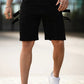 Men's Denim Short - Black And Webbing