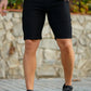 Men's Solid Color Chino Short - Black