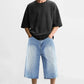 Men's Loose Denim Short - Light Blue