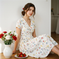 🌸LAST DAY SPECIAL PRICE!!🌸Women's V-Neck Floral Print Dress with Twist Waist