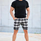 Men's Checkered Short - Black And White