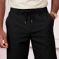 Men's Casual Drawstring Shorts - Black