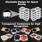 💥BUY 5 GET 5 FREE💥🥐Double Compartment Snack Containers With Lids