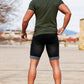 Men Black Denim Short - Crimping