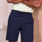 Men's Casual Drawstring Shorts - Navy