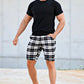 Men's Checkered Short - Black And White