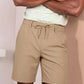 Men's Casual Drawstring Shorts - Khaki