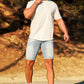 Men's Denim Short - Light Blue