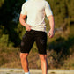 Men's Ripped Short Jean - Black