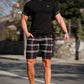 Men's Chino Short With Plaid