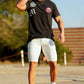 Men's White Denim Shorts