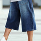 Men's Loose Denim Short - Dark Blue