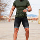 Men Black Denim Short - Crimping