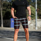 Men's Chino Short With Plaid