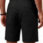 Men's Drawstring Casual Linen Shorts - Black