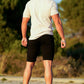 Men's Ripped Short Jean - Black