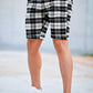 Men's Checkered Short - Black And White
