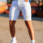 Men's White Denim Short