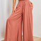 Solid Color High Waist Pants