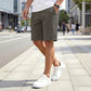 Mens Casual Chino Short - Dark Grey