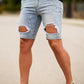 Men's Ripped Short - Blue