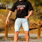 Men's Light Blue Ripped Short
