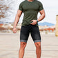 Men Black Denim Short - Crimping