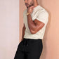 Men's Casual Drawstring Shorts - Black