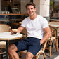 Mens Casual Chino Short - Navy Blue
