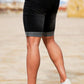 Men Black Denim Short - Crimping