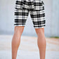 Men's Checkered Short - Black And White