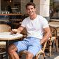 Mens Casual Chino Short - Sky Blue
