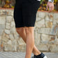 Men's Solid Color Chino Short - Black