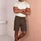 Men's Casual Drawstring Shorts - Brown