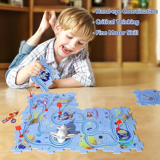 🔥Hot Sale 50% OFF🚗Children's Educational Puzzle Track Car Play Set