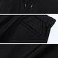 Men's Casual Drawstring Shorts - Black