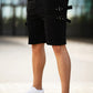 Men's Denim Short - Black And Webbing