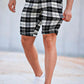 Men's Checkered Short - Black And White