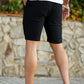 Men's Solid Color Chino Short - Black