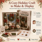 🎁 3D Christmas Fabric Poke Art Kit🎄 Handmade Fabric Poke Art Kit🎅 Vintage Holiday Handmade Decoration, DIY Christmas Craft Kit for Adults & Beginner