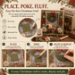 🎁 3D Christmas Fabric Poke Art Kit🎄 Handmade Fabric Poke Art Kit🎅 Vintage Holiday Handmade Decoration, DIY Christmas Craft Kit for Adults & Beginner