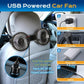 🌞Free Shipping & 50% OFF🔥Dual Head USB Car Seat Fan, 3-Speed 360° Rotatable