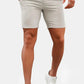 Mens  Ash Grey Stretch Chino Short
