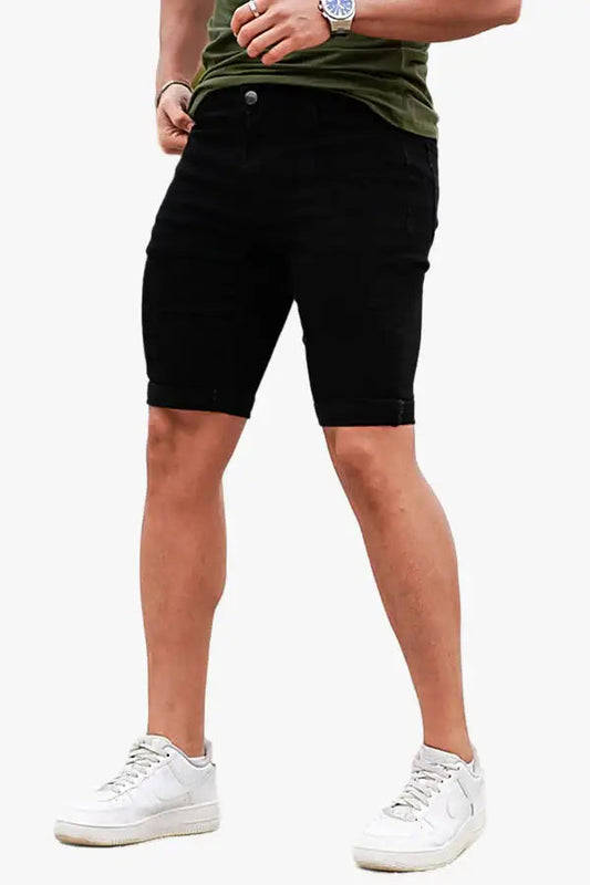 Men's Black Jean Short