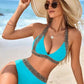 🔥Last Day Promotion 56% OFF🔥Sexy V-neck Women's Holiday Swimsuit With Wavy Pattern